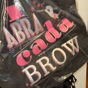 Benefit Cosmetics tote bag Reusable Oversized Canvas with Graphic Prints NWT